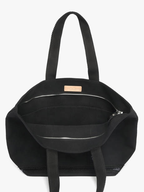 Cabas Cabas Coton Vanessa bruno Noir cabas 63140409 vue secondaire 3