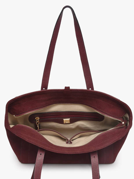 Shoulder Bag Altesse Suede Leather Etrier Violet altesse suede EASU088S other view 4