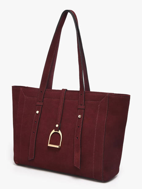 Shoulder Bag Altesse Suede Leather Etrier Violet altesse suede EASU088S other view 2