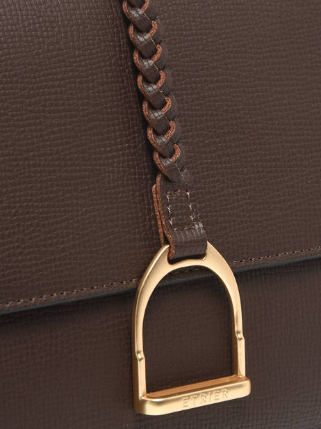 Sac Bandoulière M Torsade Cuir Etrier Marron torsade ETOS169M vue secondaire 3