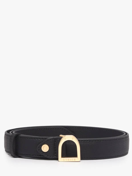 Ceinture Etrier Noir torsade ETOS414C