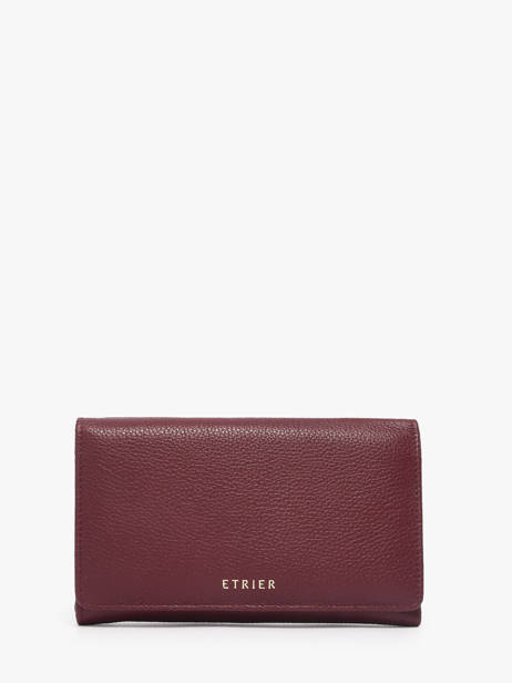 Medium Leather Tradition Wallet Etrier Red tradition ETRA095M
