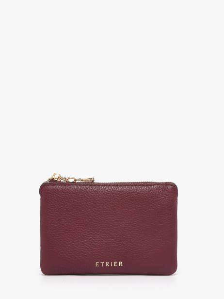 Coin Purse Tradition Leather Etrier Red tradition ETRA421S