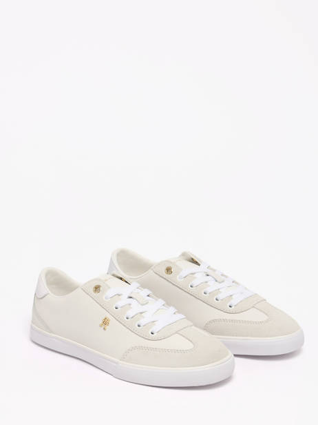 Sneakers In Leather Tommy hilfiger White women 9391YBL other view 1