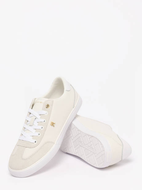 Sneakers In Leather Tommy hilfiger White women 9391YBL other view 2