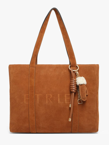 Sac Porté épaule A4 Alpin Cuir Etrier Marron alpin EALN140M