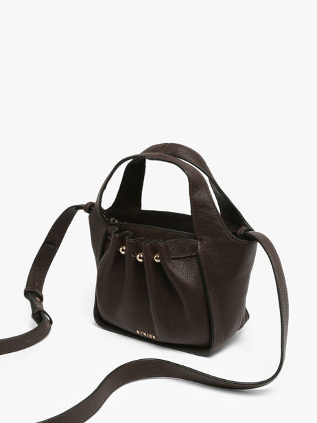 Sac Bandoulière Foudre Cuir Etrier Marron foudre EFOD238S vue secondaire 3