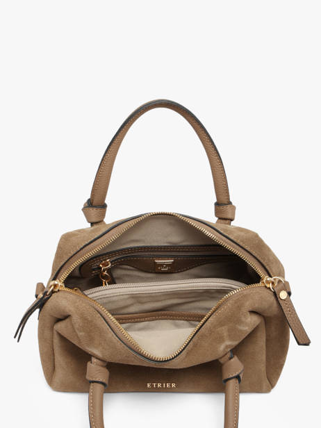 Sac Porté Main Sienne Cuir Etrier Marron sienne ESIN220S vue secondaire 5