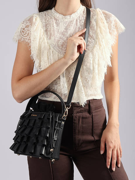 Sac Bandoulière Renaissance Cuir Etrier Noir renaissance EREN216S vue secondaire 2