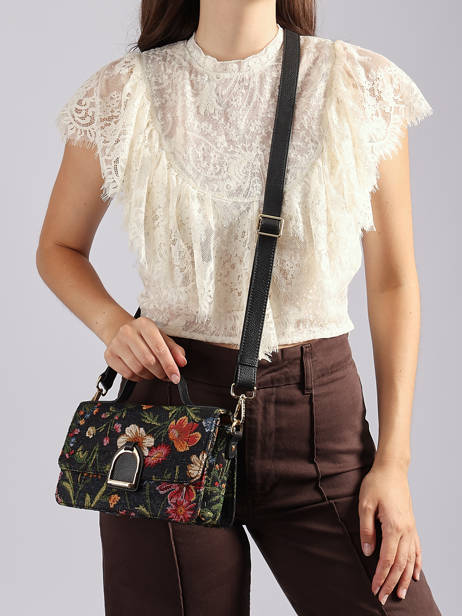 Sac Bandoulière Altesse Jacquard Etrier Noir altesse jacquard EALJ048S vue secondaire 2