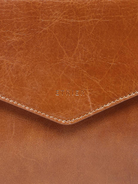 Large Leather Paddock Clutch Bag Etrier Brown paddock EPAD075L other view 4