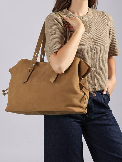 Sac Porté épaule Cavalier Nubuck Cuir Etrier Marron cavalier nubuck ECAN215L vue secondaire 1