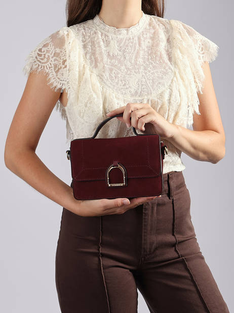 Crossbody Bag S Altesse Suede Etrier Red altesse suede EASU048S other view 2