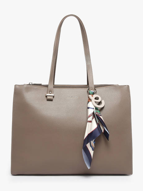 Sac Porté épaule Saffiano Polyester David jones Gris saffiano 4N