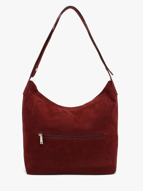 Sac Porté épaule Suèdine Kba Lancaster Rouge suedine kba 62 vue secondaire 3