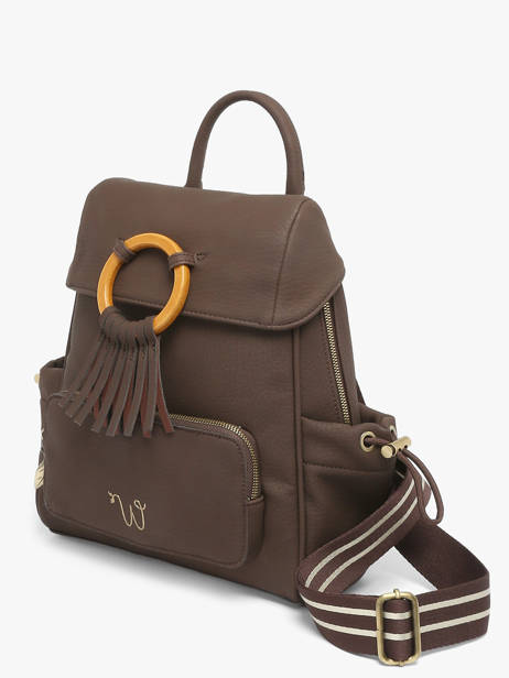 Backpack Camomille Woomen Brown camomille WCAO02 other view 2