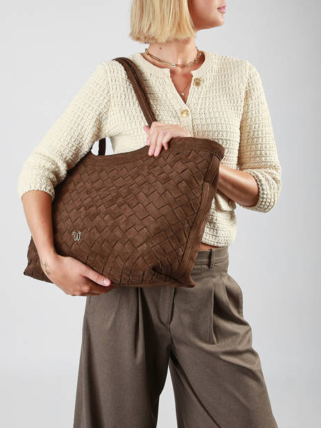 A4 Size Shoulder Bag Aubepine Woomen Brown aubepine WAUB03 other view 1