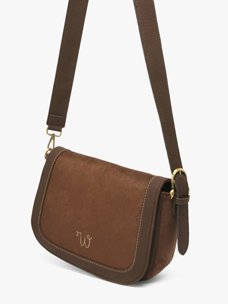 Sac Bandoulière Ellebore Woomen Marron ellebore WHEB04 vue secondaire 2