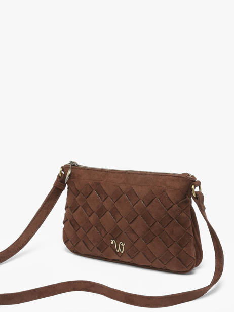 Sac Bandoulière Aubepine Woomen Marron aubepine WAUB45 vue secondaire 2