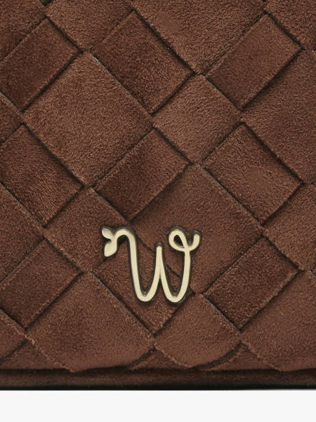Sac Bandoulière Aubepine Woomen Marron aubepine WAUB45 vue secondaire 3