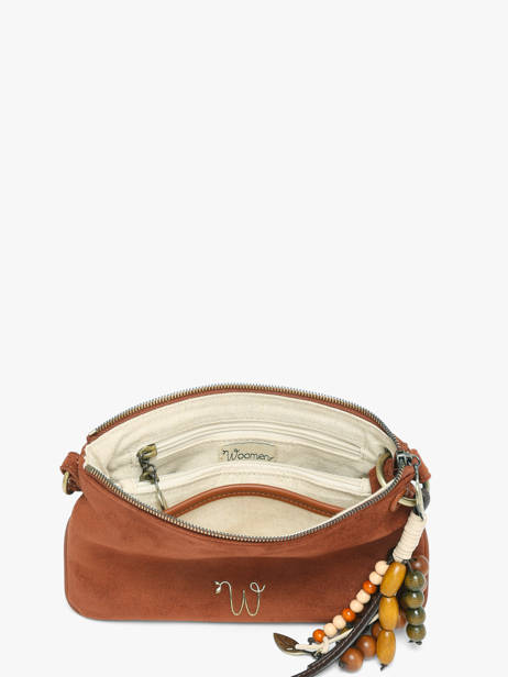 Sac Bandoulière Ginseng Woomen Marron ginseng WGIN01 vue secondaire 4
