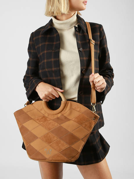 Satchel Neflier Patchwork Woomen Brown neflier patchwork WNET01 other view 1