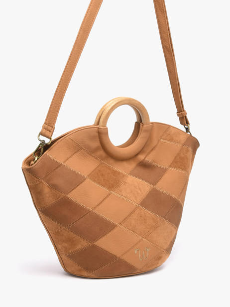 Satchel Neflier Patchwork Woomen Brown neflier patchwork WNET01 other view 3