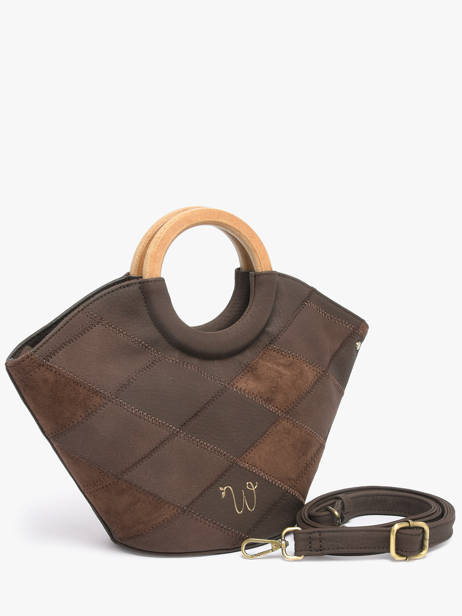 Crossbody Bag Neflier Patchwork Woomen Brown neflier patchwork WNET02 other view 3