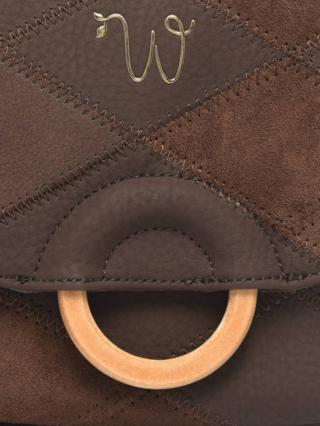 Shoulder Bag Neflier Patchwork Woomen Brown neflier patchwork WNET04 other view 3
