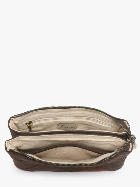 Sac Bandoulière Neflier Patchwork Woomen Marron neflier patchwork WNET45 vue secondaire 4