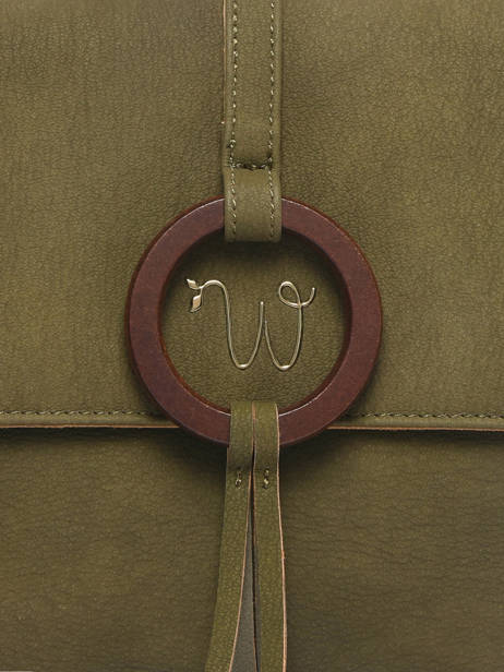 Sac Bandoulière Verveine Woomen Vert verveine WVER03 vue secondaire 3
