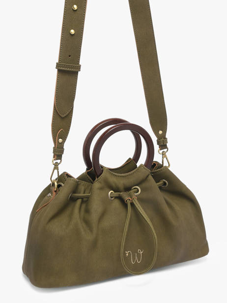 Sac Bandoulière Verveine Woomen Vert verveine WVER04 vue secondaire 3