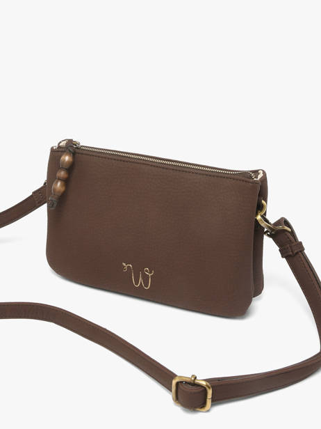 Sac Bandoulière Neflier Pearl Woomen Marron neflier pearl WNEP45 vue secondaire 2