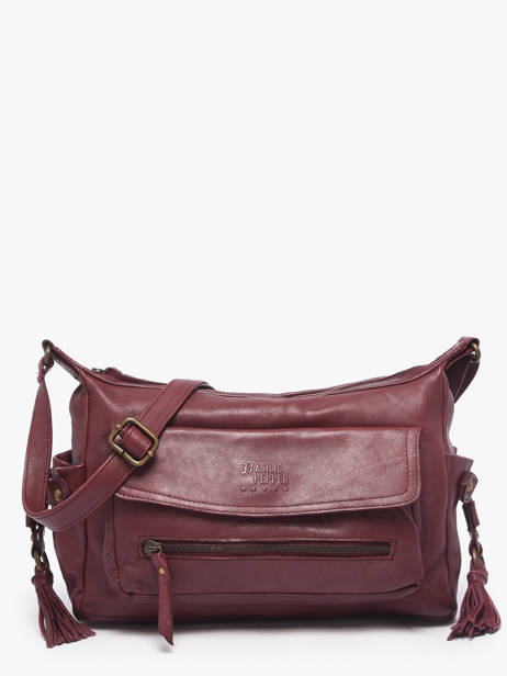 Sac Bandoulière Cow Cuir Basilic pepper Rouge cow BCOW86