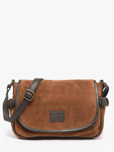 Shoulder Bag Vienne Leather Basilic pepper Brown vienne BVIE02