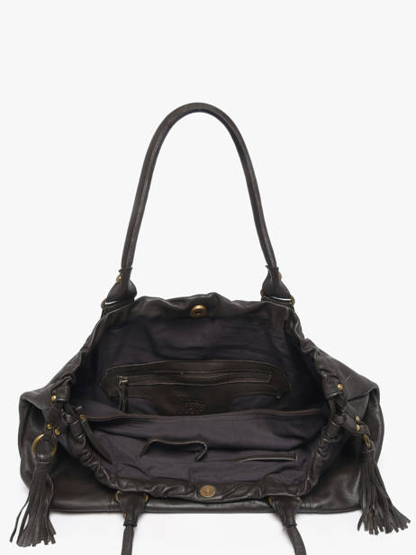 Sac Porté épaule Cow Cuir Basilic pepper Marron cow BCOW89 vue secondaire 3