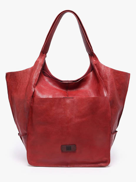 Sac Porté épaule Heritage Cuir Biba Rouge heritage HOM1L