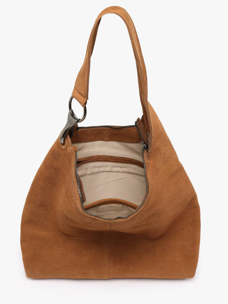 Shoulder Bag Leather Leather Biba Brown leather JAP2L other view 3