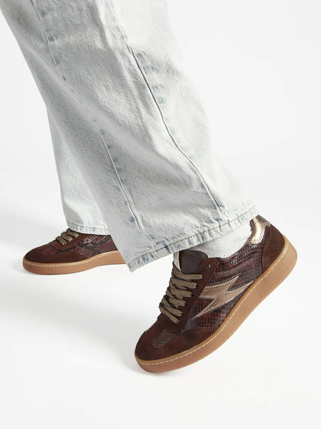 Sneakers Lee En Cuir Semerdjian Vert women LEEE445 vue secondaire 1