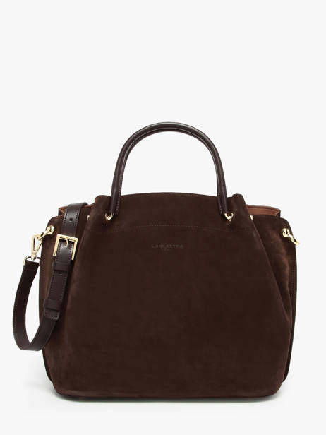 Shoulder Bag Suede Louisa Leather Lancaster Brown suede louisa 104