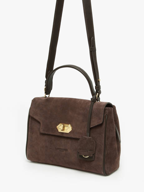 Shoulder Bag Suede Grace Leather Lancaster Brown suede grace 71 other view 2