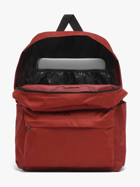 Sac à Dos 1 Compartiment Vans Rouge backpack VN000H4Y vue secondaire 3