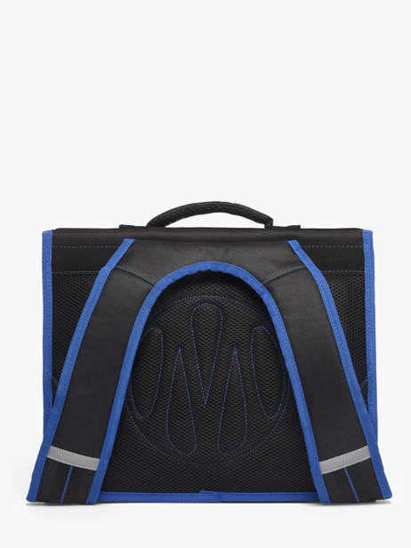 2-compartment Satchel Olympique de marseille Black om 26EO203A other view 4