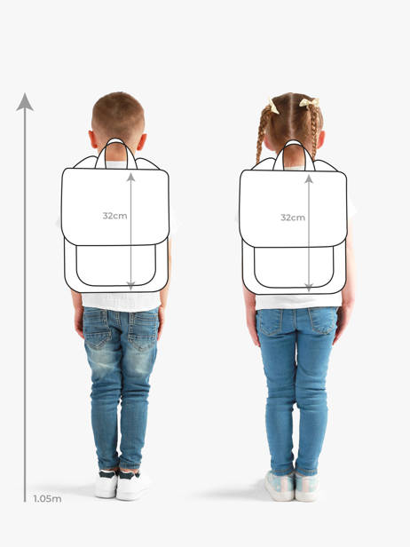 1 Compartment Backpack Pokemon Blue pokemon & friends 26FK201S other view 1