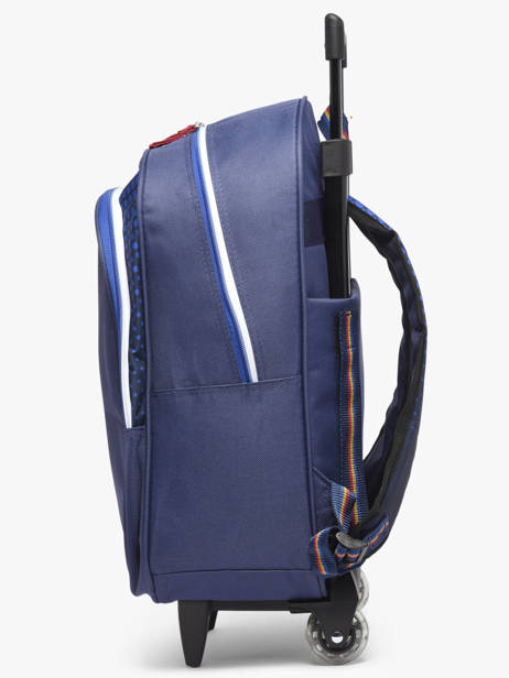 1 Compartment Wheeled Schoolbag Fc barcelone Blue barca 25BF204R other view 2