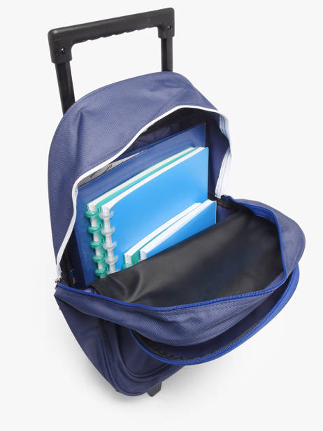 1 Compartment Wheeled Schoolbag Fc barcelone Blue barca 25BF204R other view 3