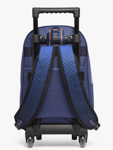1 Compartment Wheeled Schoolbag Fc barcelone Blue barca 25BF204R other view 4