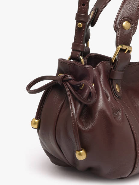 Sac Bandoulière 12h Icone Cuir Gerard darel Marron icone DES73410 vue secondaire 3