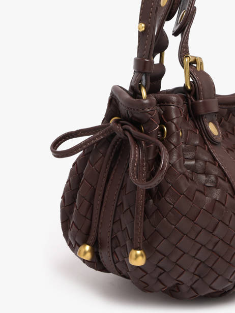 Crossbody Bag Tresse Leather Gerard darel Brown tresse DES73478 other view 2