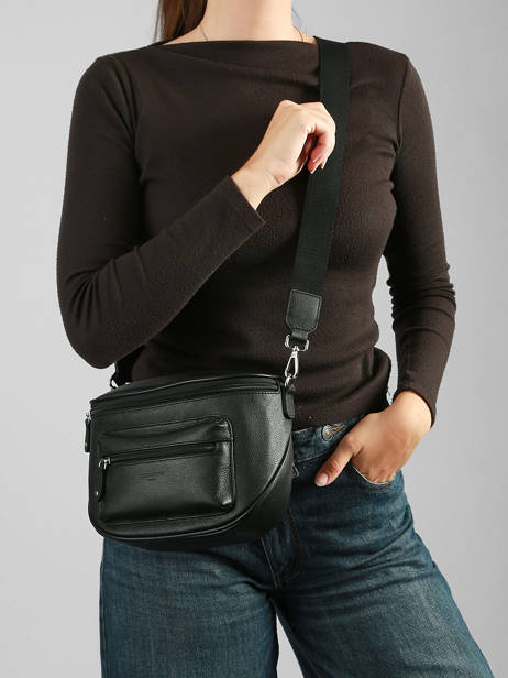 Sac Banane Cuir Hexagona Noir confort 466110 vue secondaire 1